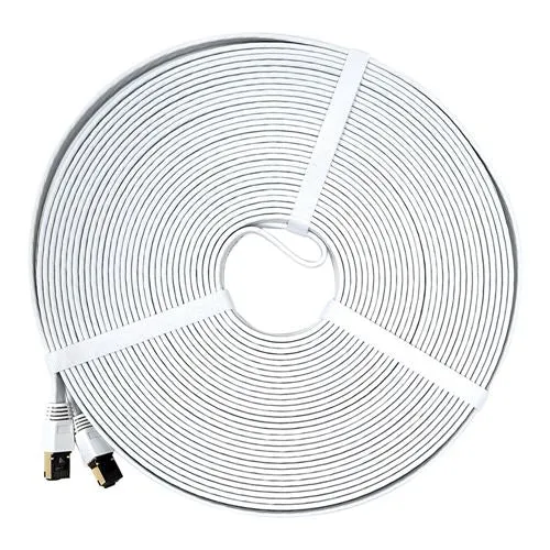 Cables de Red PPA 100 Ft. CAT 8 Bare Copper Blanco
