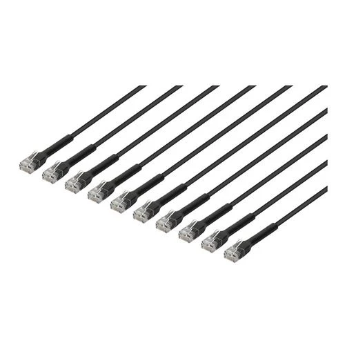 Cables de Red Intellinet Cat6 Stranded U/UTP FlexiBoot Slim Network Ethernet Cable 10ft Negro