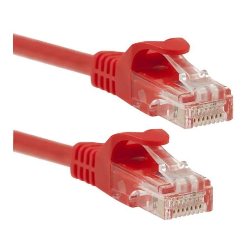 Cables de Red PPA 7 Ft. Cat 6 Molded Snagless Ethernet Cable Rojo