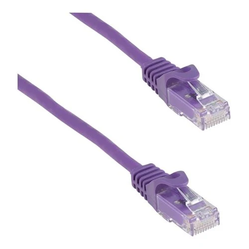 Cables de Red PPA 50 Ft. Cat 6 Molded Snagless Ethernet Cable Morado