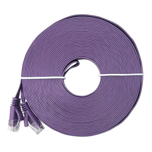 Cables de Red PPA 50 Ft. CAT 6 Bare Copper Morado