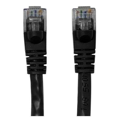 Cables de Red PPA 3 Ft. CAT 6 Snagless Ethernet Cable Negro