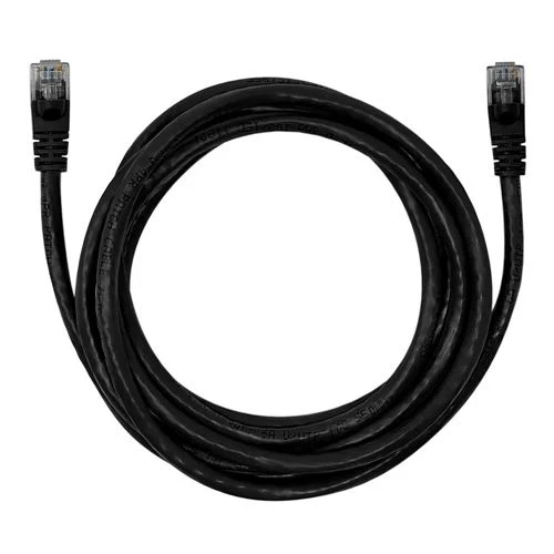 Cables de Red PPA 10 Ft. CAT 6 Snagless Ethernet Cable Negro