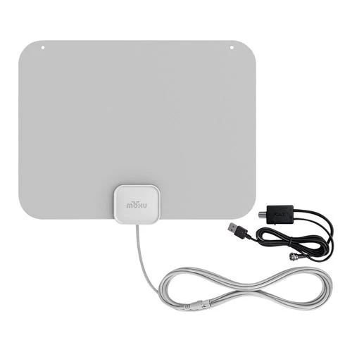 Antena HDTV Mohu Leaf Amplificada Interior Gris