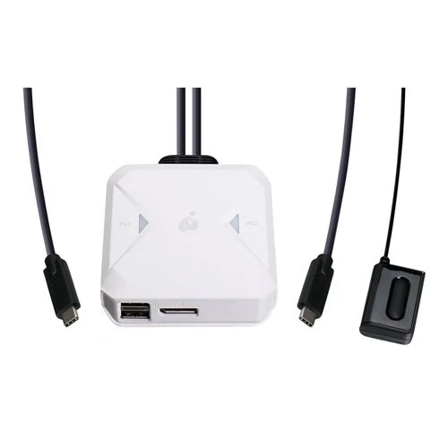 Switch de Red IOGear 2-Port 4K USB-C KVM Switch