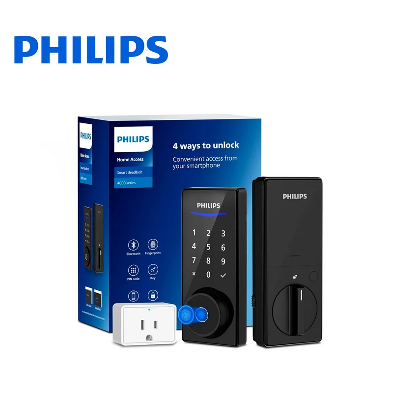 Cerradura inteligente Philips de huella digital y código Wi- Fi con acceso remoto