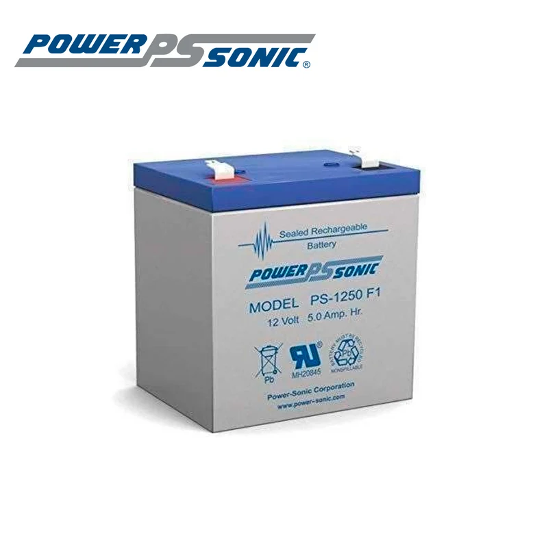 Batería recargable PS-1250 F1 12V 5Ah Marca: Power Sonic