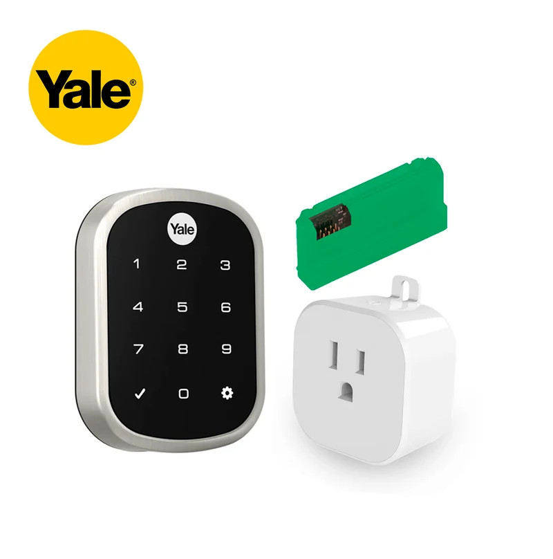 Kit de cerradura Yale con controlador Ezlo PLUGHUB + módulo inteligente Z-Wave