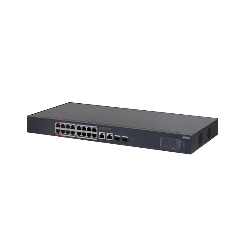 Switch cloud de 16 canales POE GIGA+2 Uplink combo SFP Marca: Dahua