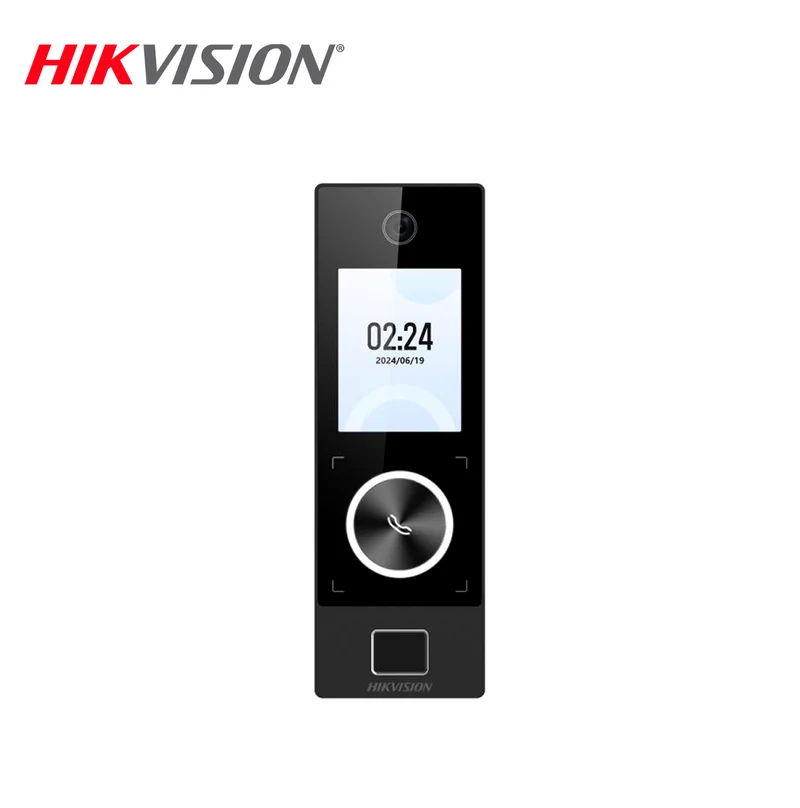 Lector biométrico reconocimiento facial con pantalla 2.4" lente 2MP Marca: Hikvision