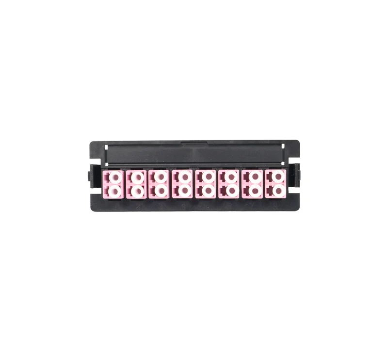 Placa para bandeja de fibra con 8 adaptadores multimodo Marca: Lantek