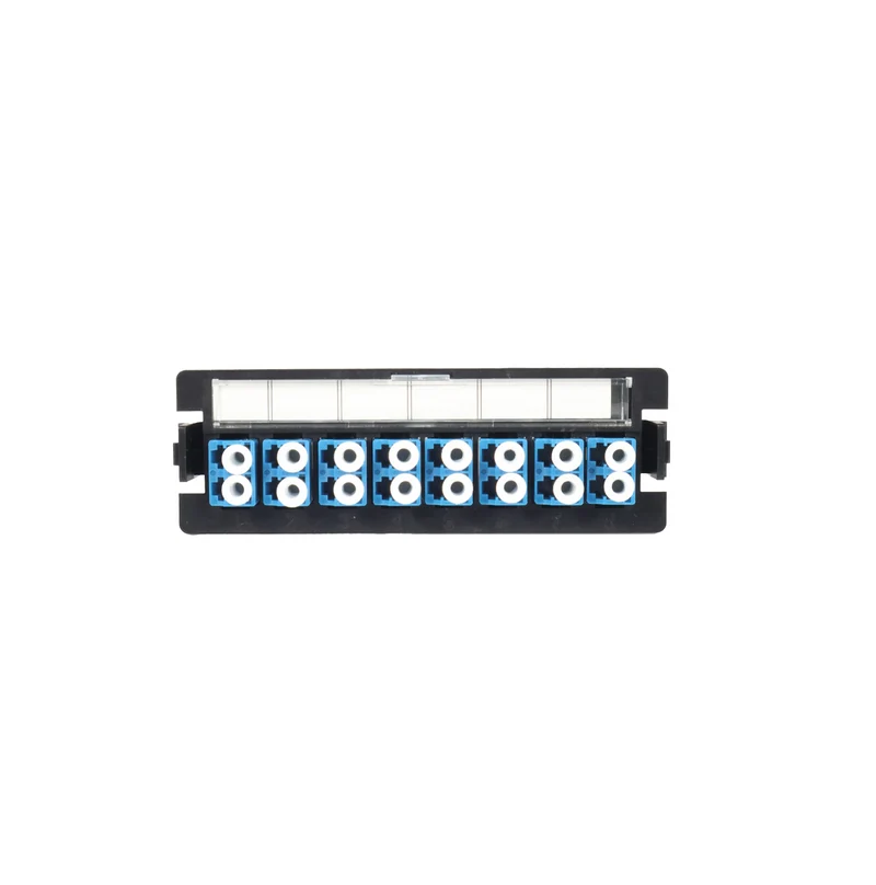 Placa para bandeja de fibra con 8 adaptadores monomodo Marca: Lantek