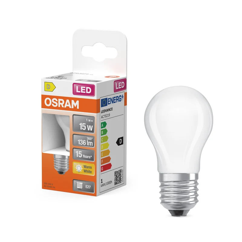 OSRAM LED Retrofit Classic P 1W 827 mate E27