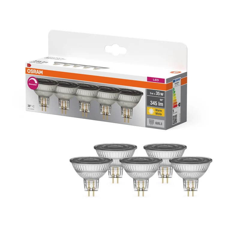 Base LED OSRAM MR16 5W 927 GU5.3