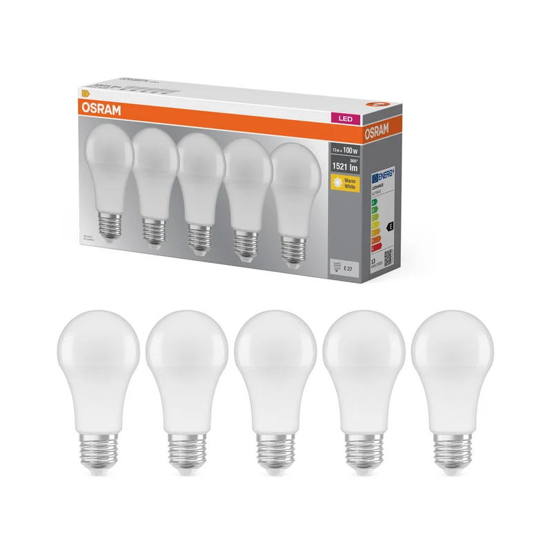 OSRAM LED BASE Classic A 13W 827 mate E27