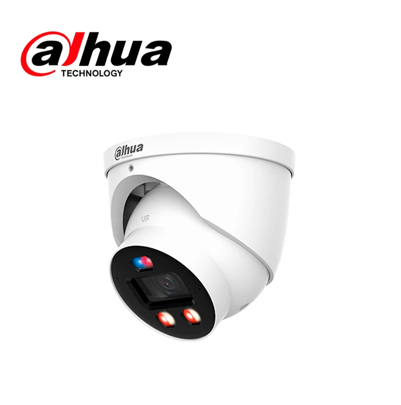 Cámara IP 4mp tioc domo lente 2.8mm, sirena, luz estrobo, poe, ip67 DH-IPC-HDW3449H-AS-PV-PRO Marca: Dahua