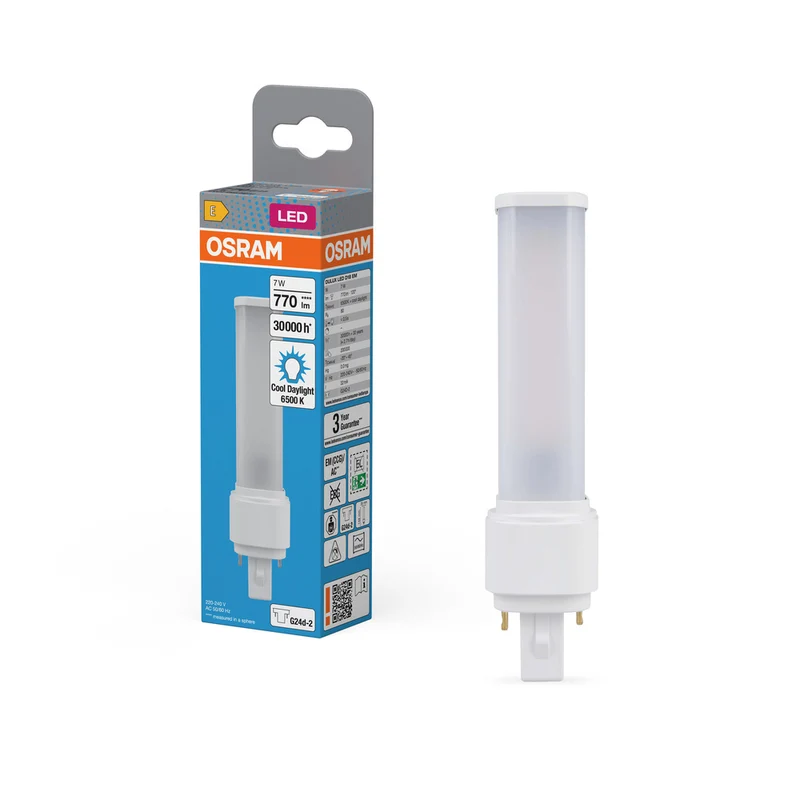 OSRAM DULUX LED D EM y CA 7W 865 G24D-2