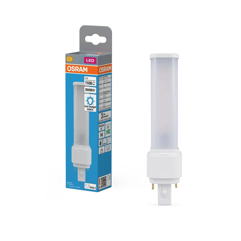 OSRAM DULUX LED D EM y CA 9W 865 G24D-3