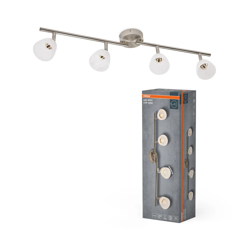 Lámpara de techo LED OSRAM Spot Cup 4xG9 níquel cepillado