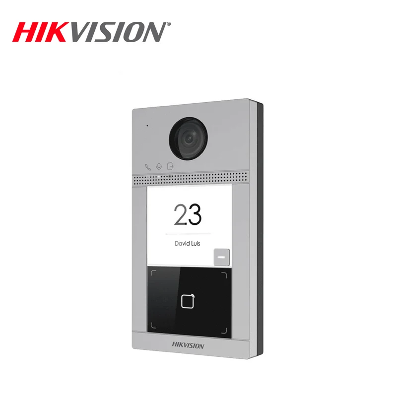 Videoportero IP WIFI con llamada y apertura desde APP Hik-Connect 1 estación Marca: Hikvision