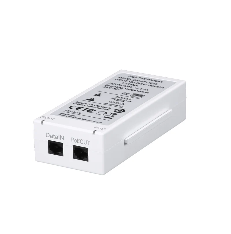 Inyector POE HI-POE MIDSPAN 60W High power consumption Speed Dome Marca: Dahua