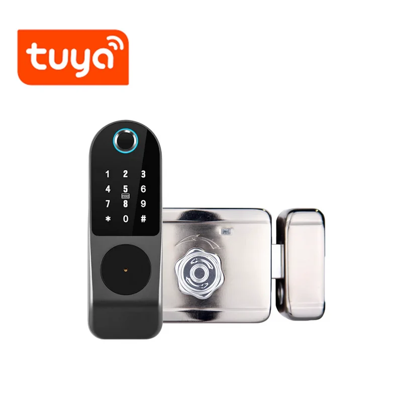 Cerradura llavin inteligente WIFI huella + codigo + tarjeta 1000 usuarios tecnologia Tuya TK-EA1-K Marca: Tuya