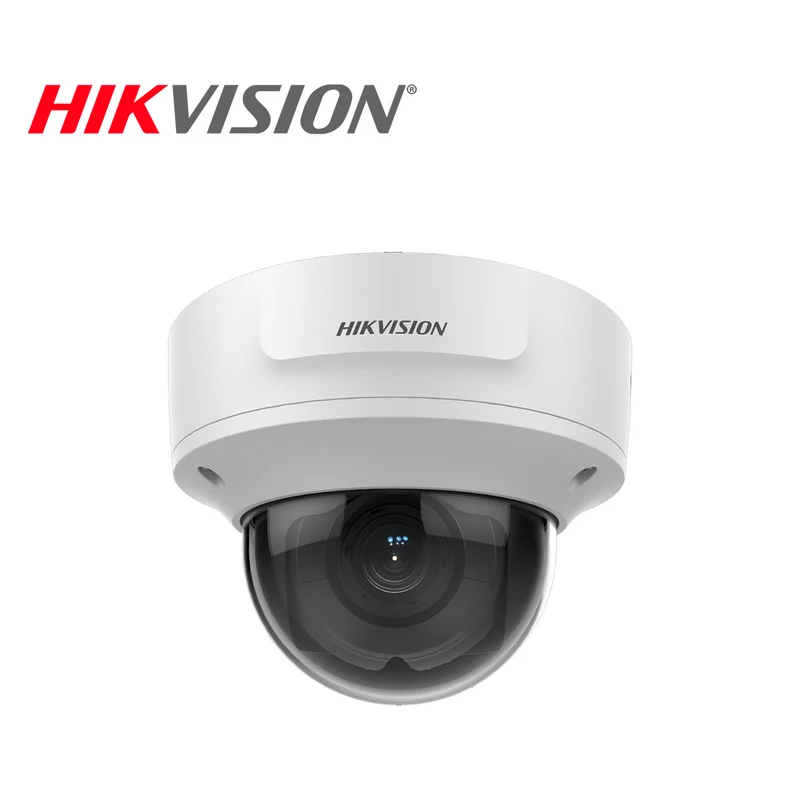 Cámara de seguridad IP de 2MP domo WDR Varifocal metal motorizada Marca: Hikvision