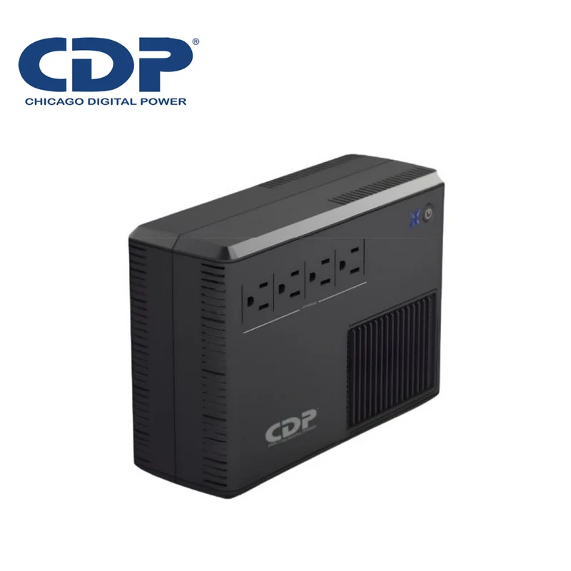 UPS de 600VA/300W LINE INTERACTIVE 4 puertos NEMA 5-15R Marca: CDP