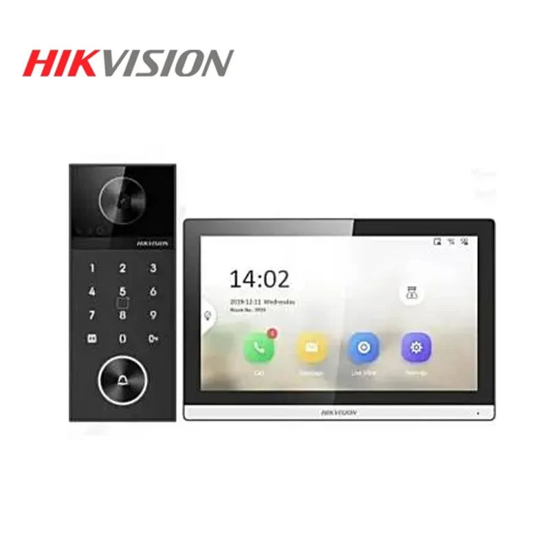 Kit Videoportero IP 4 MP con Tarjeta PIN y estación interior DS-KIS612-P Marca: Hikvision