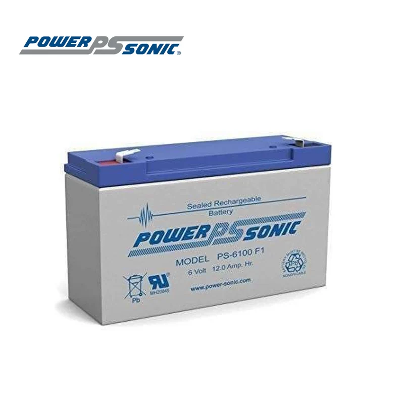 Batería recargable 6V-12A PS-6100F2 Marca: POWER SONIC