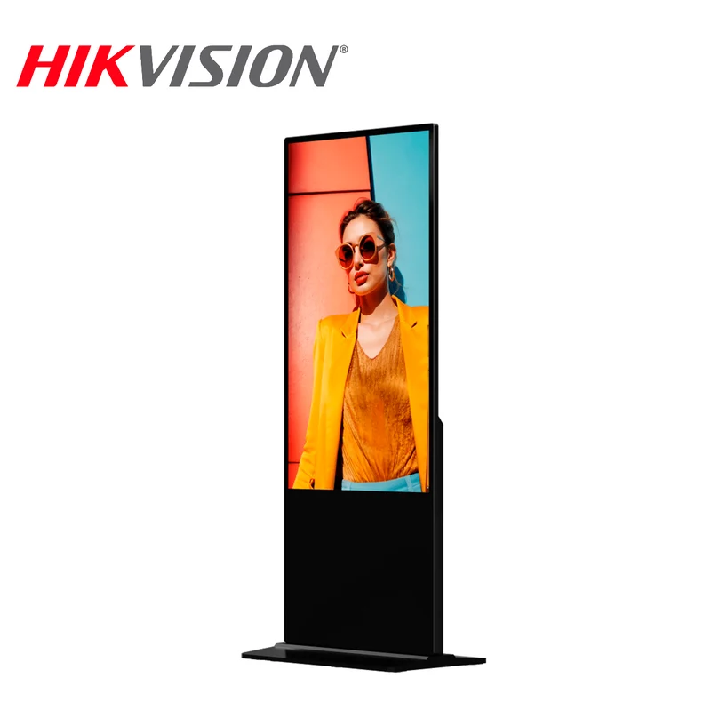 Pantalla de 55" 4K para Publicidad Digital / Base para Piso (Totem) DS-D6055UN-D/S Marca: Hikvision