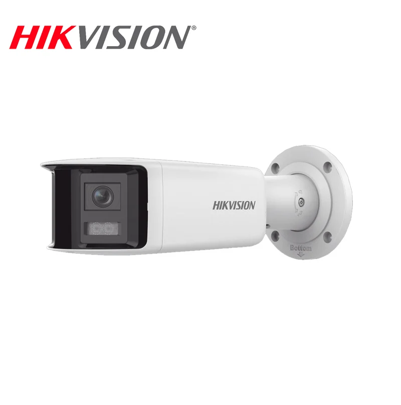 Camara Bullet IP 4 Megapixel / 2 Lentes de Lente 2.8 mm (Imagen Panorámica 180°) DS-2CD2T46G2P-ISU/SL(C) Marca: Hikvision