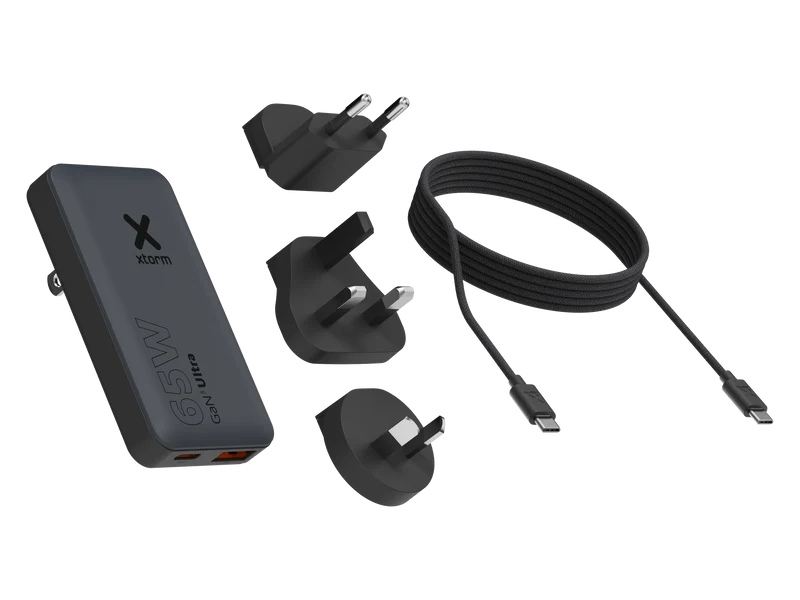 Cargador de viaje GaN con cable USB-C de Xtorm - 100 W