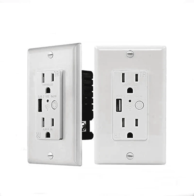 Tomacorriente inteligente Wi-Fi con puerto USB Marca: DLux