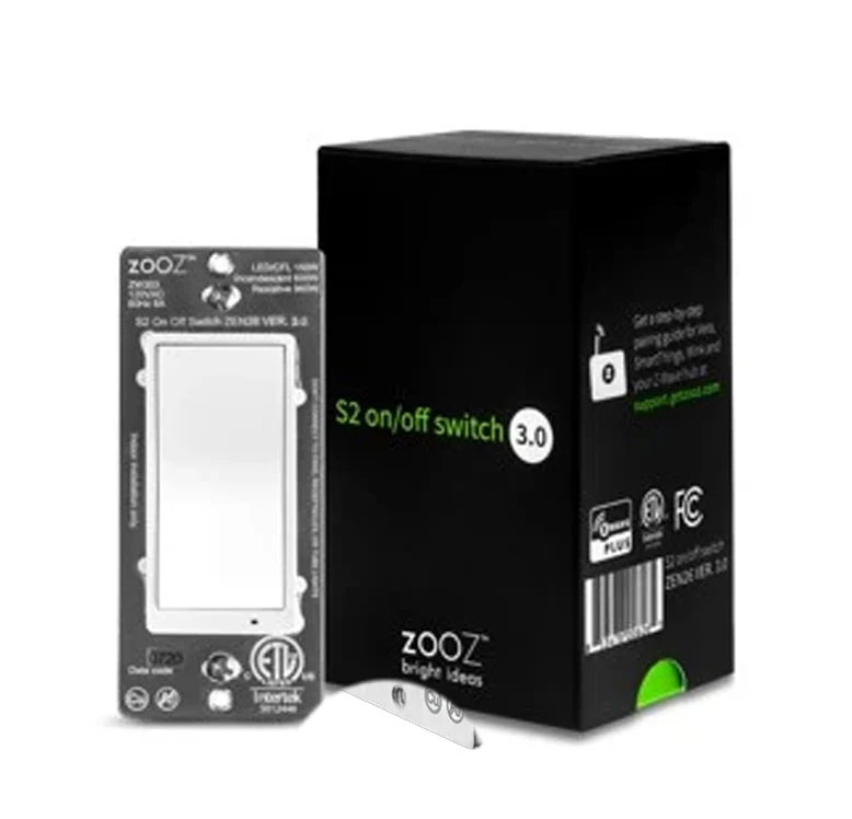 Interruptor de pared de encendido/apagado Z-Wave PLUS S2 ZEN26 VER 3.0 Marca: Zooz