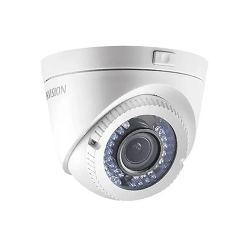 Cámara minidomo analógica HD 1080P,lente Varifocal, 2.8-12mm, 2MP DS2CE56D0TVFIR3F Marca: Hikvision