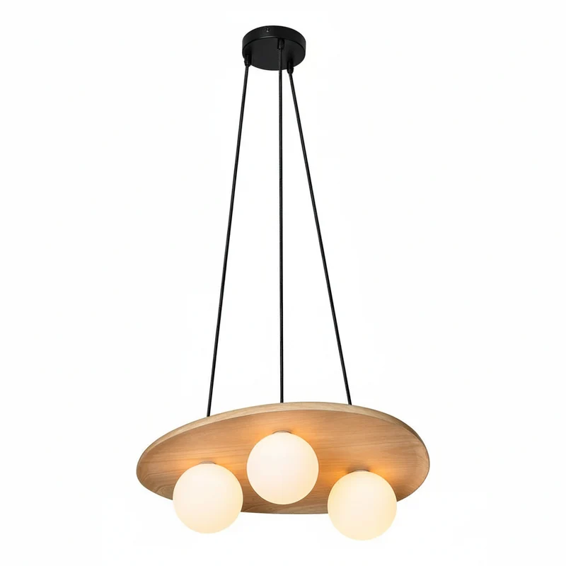 Lámpara colgante OSRAM DECOR Wood Nest 1xG9 marrón