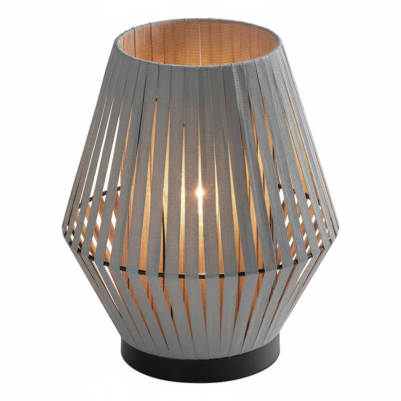 Lámpara de mesa OSRAM DECOR Stripes 1xE14 Gris oscuro