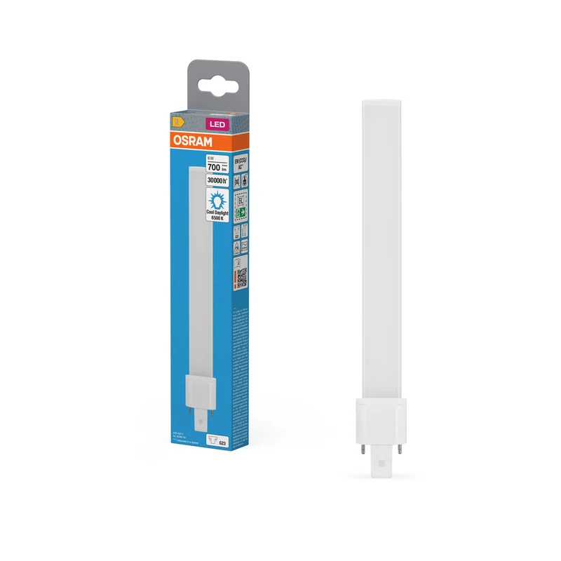OSRAM DULUX LED S EM y CA 6W 865 G23