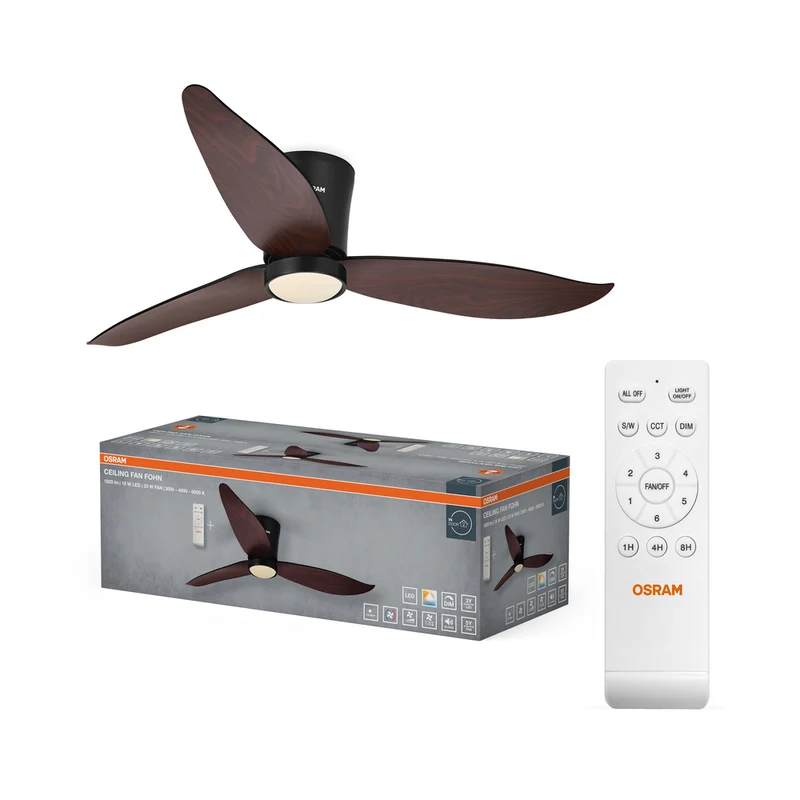 Ventilador de techo LED OSRAM Fohn 1168 mm 41 W CCT