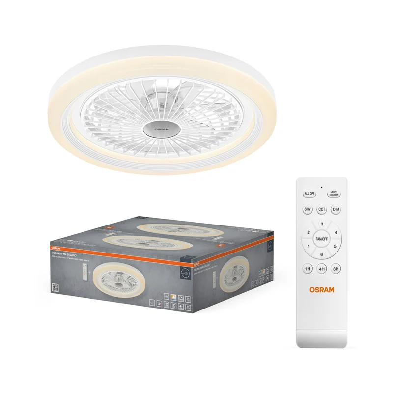 VENTILADOR DE TECHO SOLANO 490 43W CCT OSRAM
