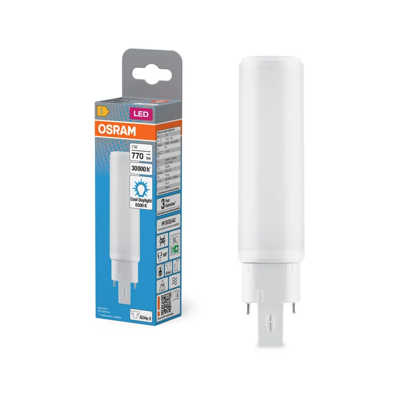 OSRAM DULUX LED D/E HF y CA 7W 865 G24Q-2