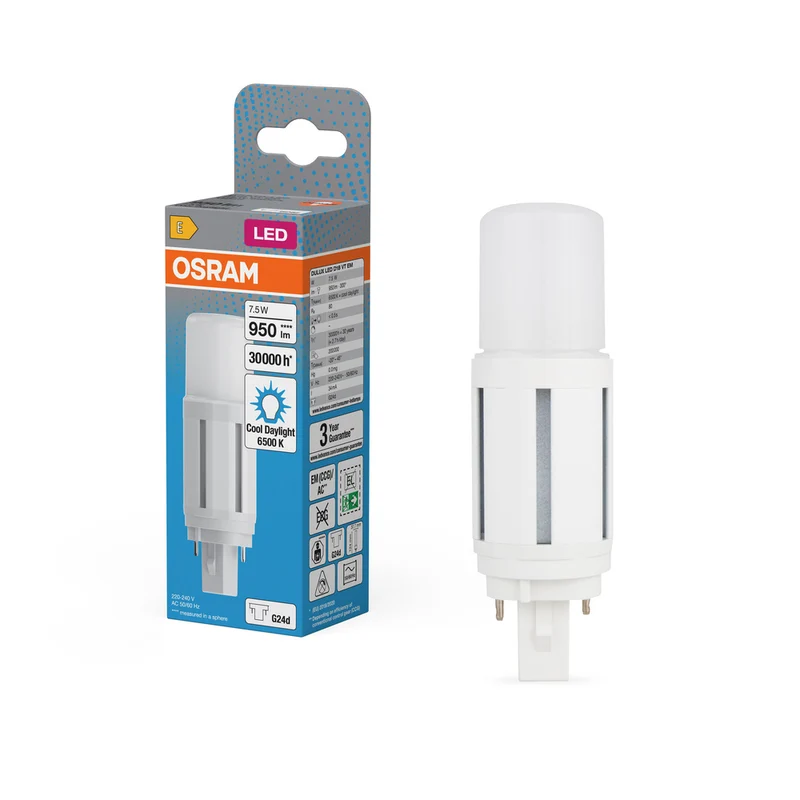 OSRAM DULUX LED D VT EM y CA 7,5 W 865 G24D