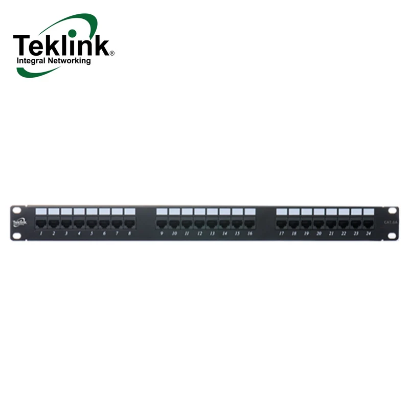 Panel CAT6A 24 puertos 1U UL Marca: Teklink