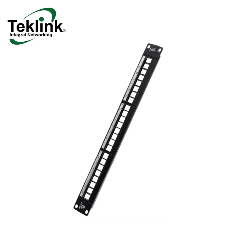Panel modular 24 puertos UL para Rack 1U Marca: Teklink