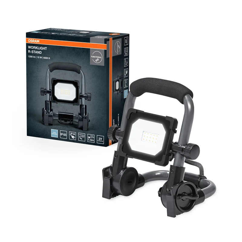 OSRAM VAL Pequeña lámpara LED de trabajo, gris/negro, 10 W, 1000 lm