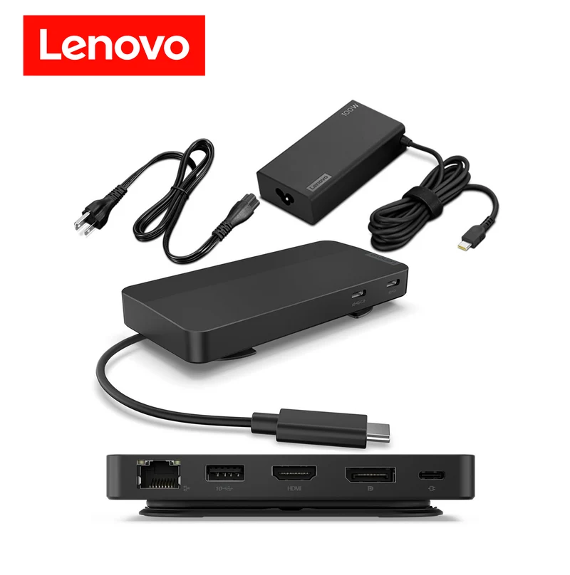 Estación de Acoplamiento USB-C con Doble Monitor 4K y Power Delivery 40B90100US Marca: Lenovo