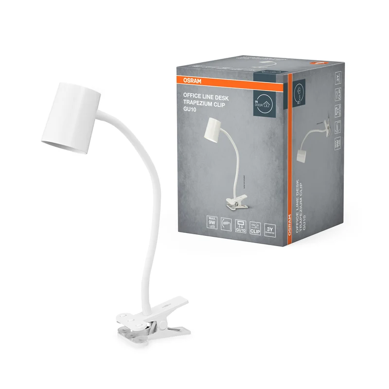 Lámpara con brazo flexible OSRAM Office Line GU10 Blanca