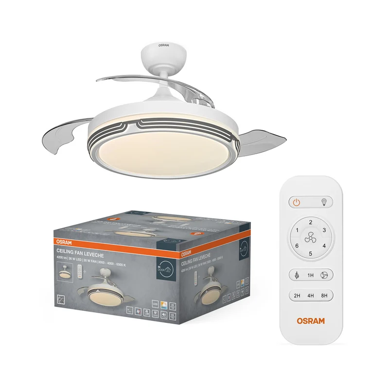 Ventilador de techo LED OSRAM Leveche 1060 mm 66 W CCT