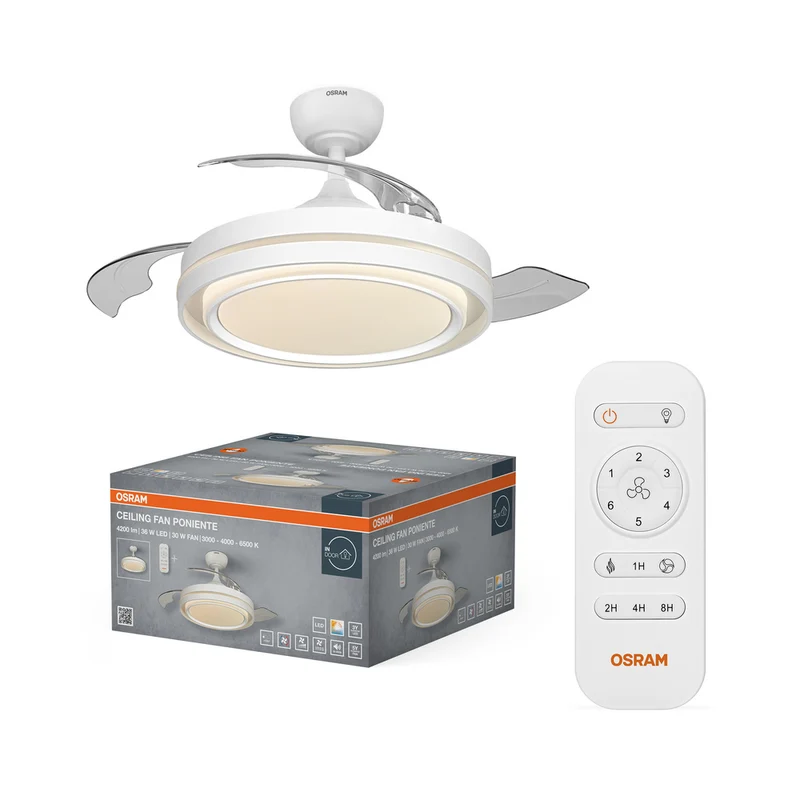 Ventilador de techo LED OSRAM Poniente 1060 mm 66 W CCT